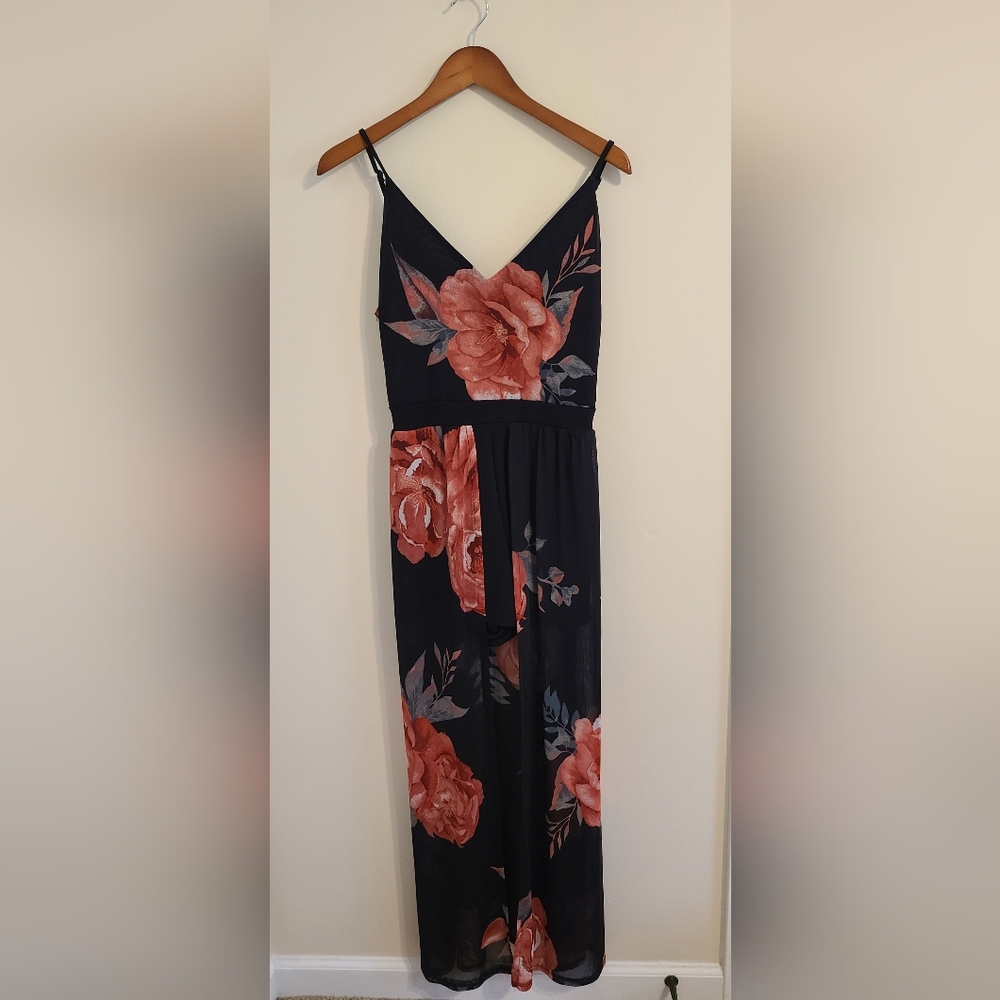 No Boundaries Floral Shorts Romper Dress